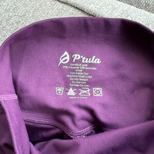 P'tula Deep Purple Active Leggings